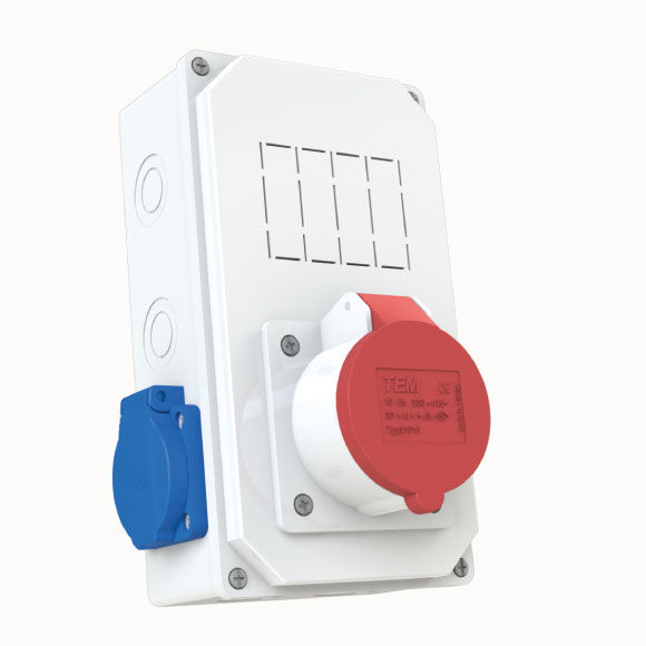 1 Ad. IP44 3x32A Ön + 2 Ad. 1x16A Yan