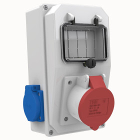 1 Ad. IP44 4x25A Ön + 2 Ad. 1x16A Yan