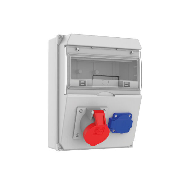 1 Ad. IP44 4x16A CEE Ön + 1 Ad. 1x16A Ön