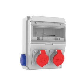 1 Ad. IP44 5x32A CEE Ön + 1 Ad. IP44 5x16A CEE Ön + 2 Ad. 1x16A Yan