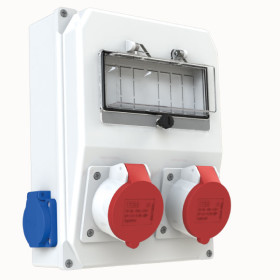 2 Ad. IP44 3x16A Ön + 2 Ad. 1x16A Yan