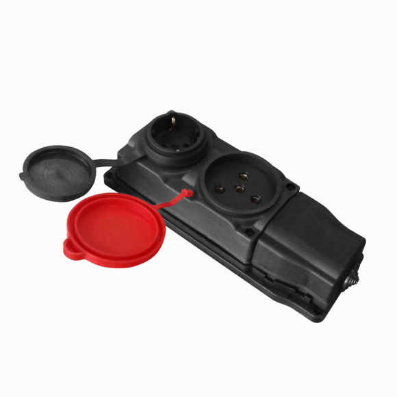 1 Single Phase + 1 Three Phase Rubber Socket 