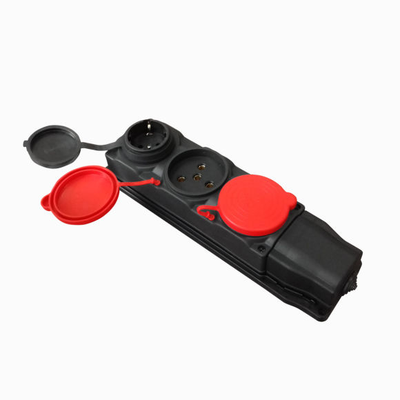 1 Single Phase + 2 Three Phase Rubber Socket