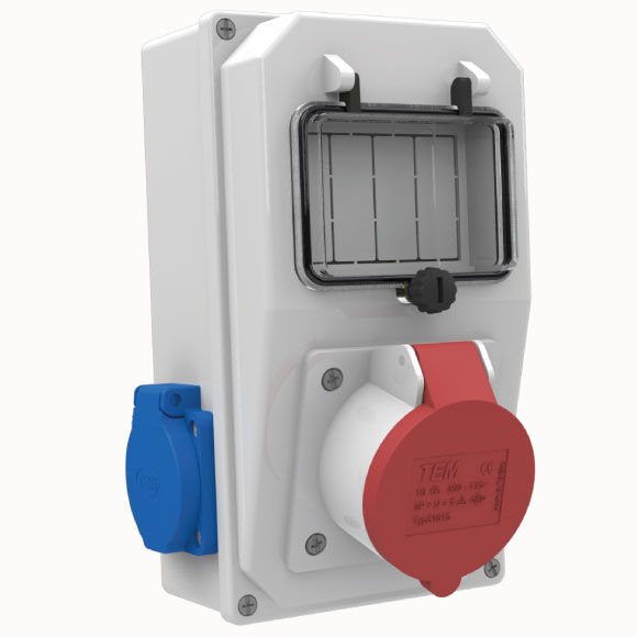 1 Ad. IP44 3x16A Ön + 2 Ad. 1x16A Yan