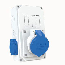 1 Ad. IP44 3x32A CEE Ön + 2 Ad. 1x16A Yan
