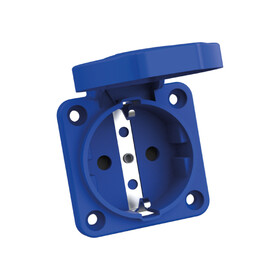 16A Schuko Type Panel Socket Single Terminal