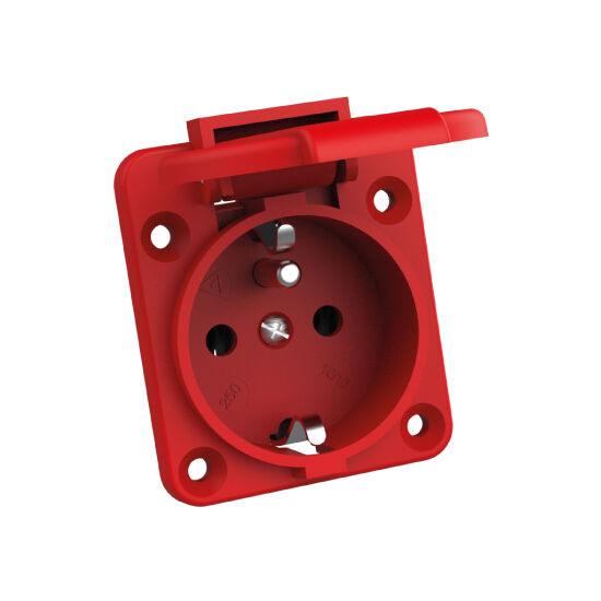 16A Unischuko Type Panel Socket Single Terminal IP44 