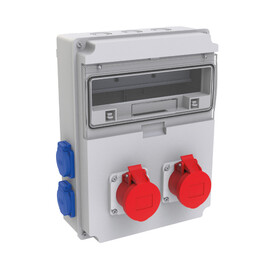 2 Ad. IP44 4x16A CEE Ön + 4 Ad. IP44 1x16A Ön