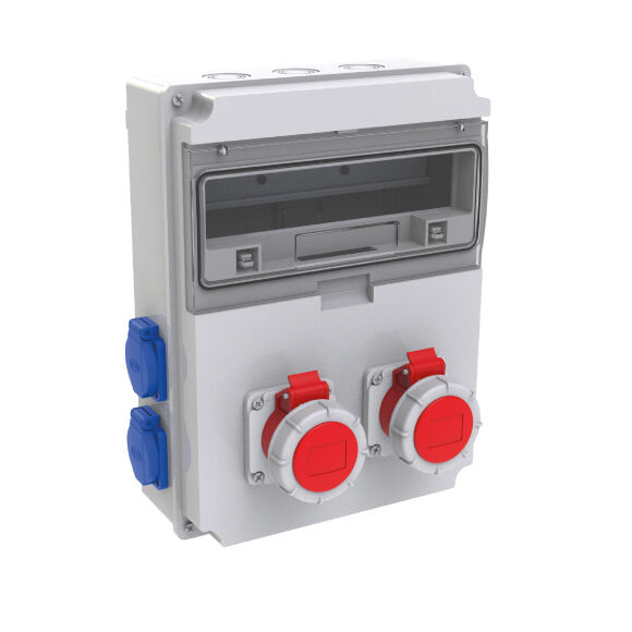 2 Ad. IP67 4x16A CEE Ön + 4 Ad. IP44 1x16A Ön