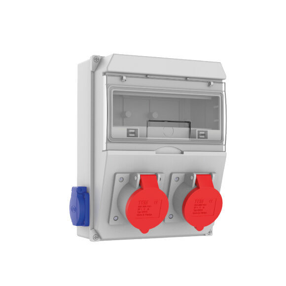 2 Ad. IP44 4x25A Ön + 2 Ad. 1x16A Yan