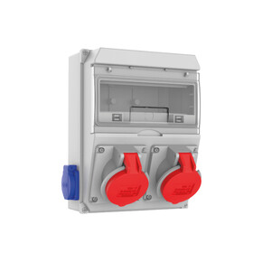 2 Ad. IP44 4x32A CEE Ön + 2 Ad. 1x16A Yan