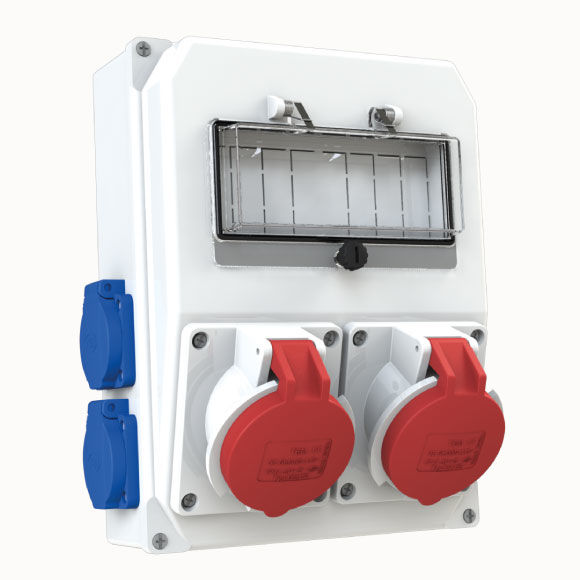 2 Ad. IP67 4x32A CEE Ön + 4 Ad. 1x16A Yan