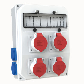 4 Ad. IP44 4x25A Ön + 4 Ad. 1x16A Yan