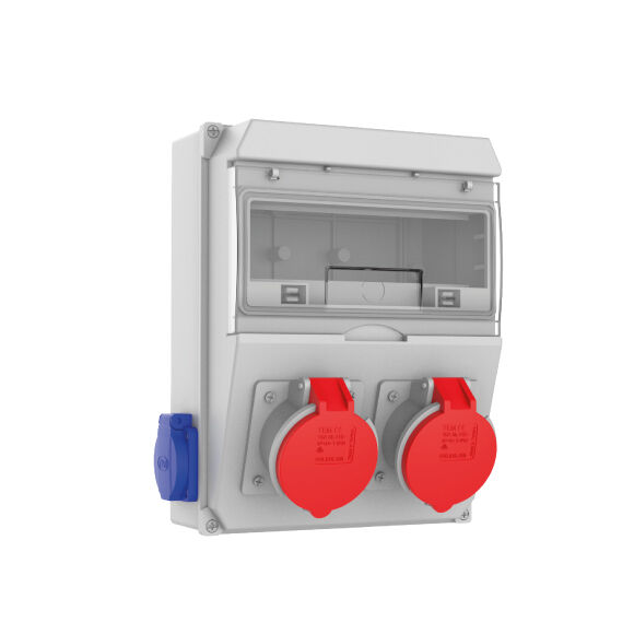 2 Ad. IP44 5x16A CEE Ön + 2 Ad. 1x16A Yan