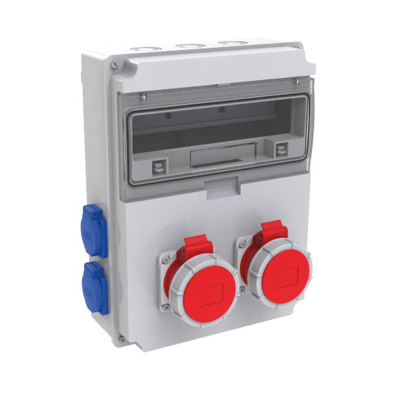 2 Ad. IP67 5x16A CEE Ön + 4 Ad. IP44 1x16A Yan