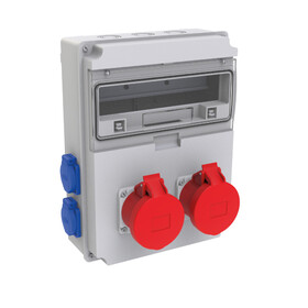 2 Ad. IP44 5x32A CEE Ön + 4 Ad. IP44 1x16A Yan