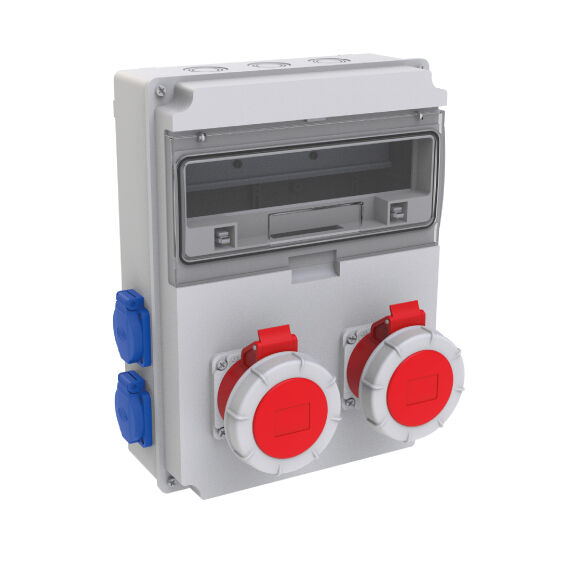 2 Ad. IP67 5x32A CEE Ön + 4 Ad. IP44 1x16A Yan