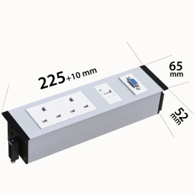 2 British Socket + 1 USB Charger + 1 VGA - Thumbnail