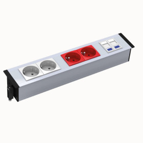 Güç Çerçevesi - 2 Şebeke + 2 UPS + 2 Cat6 - Thumbnail