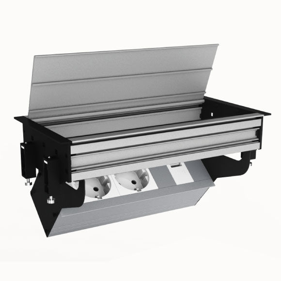 2 Schuko + 1 USB Charger 