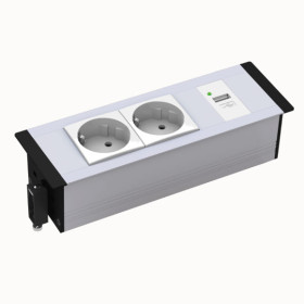 2 Schuko + 1 USB Charger - Thumbnail