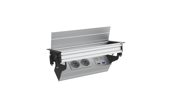 2 Schuko + 2 USB Charger 