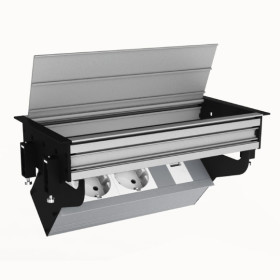 Kapaklı Güç Çerçevesi FPF 03 - 2 Şebeke + 1 USB Şarj