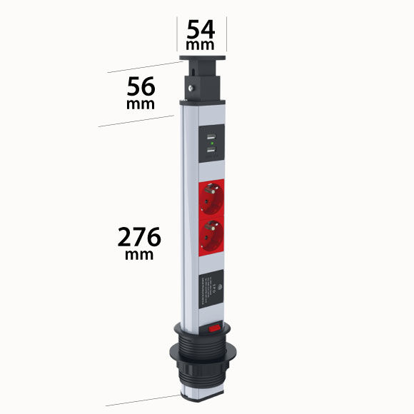 044 - 2 UPS + 2 USB Şarj +Gerilim Koruma - 2