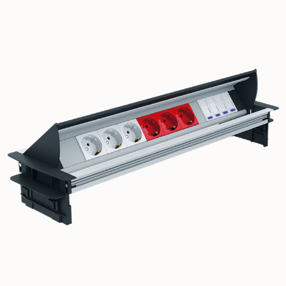 Yatay Masa Grubu - 3 Şebeke + 3 UPS + 4 Cat6