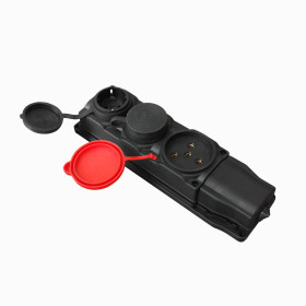 2 Single Phase + 1 Three Phase Rubber Socket  