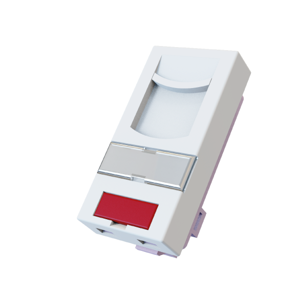 22.5x45mm Faceplate with Shutter 