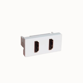 22.5x45mm HDMI Connector Type A Female-Female Faceplate  