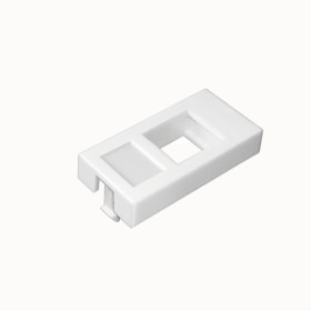 22.5x45mm Single Flat Faceplate 