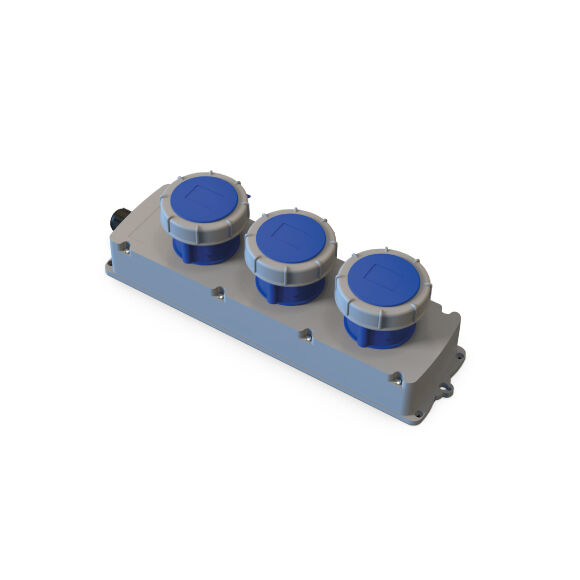 3 Ad. 3x32A CEE IP67 MBox
