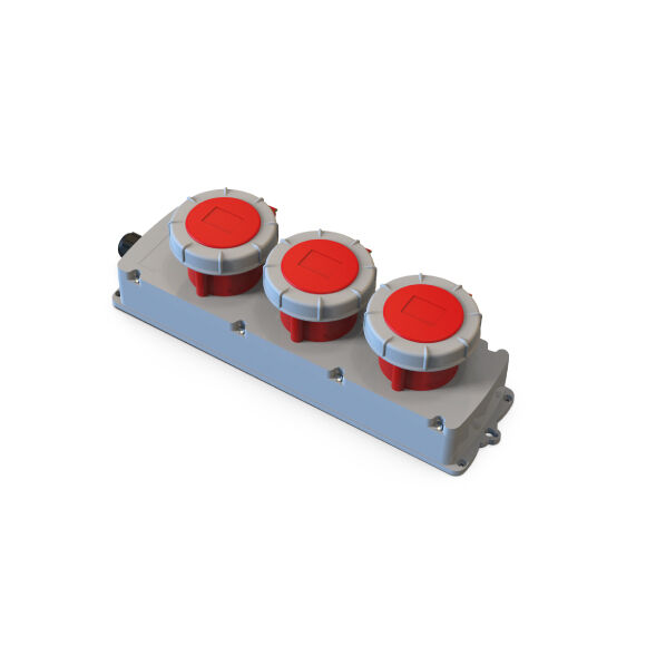 3 Ad. 5x32A CEE IP67 MBox