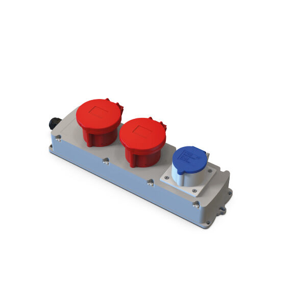 2 Ad. 5x32A CEE IP44 + 1 Ad. 1x16A Makine Prizi MBox