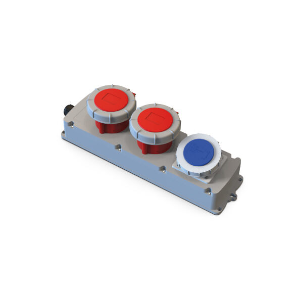 2 Ad. 5x32A CEE IP67 + 1 Ad. 1x16A Makine Prizi MBox