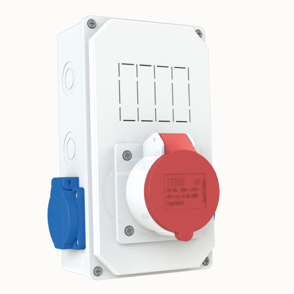 3x16A CEE Socket IP44 1pc