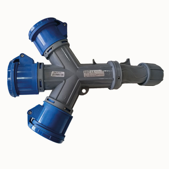 3x32 Gland Entry 3 Way Socket IP44 