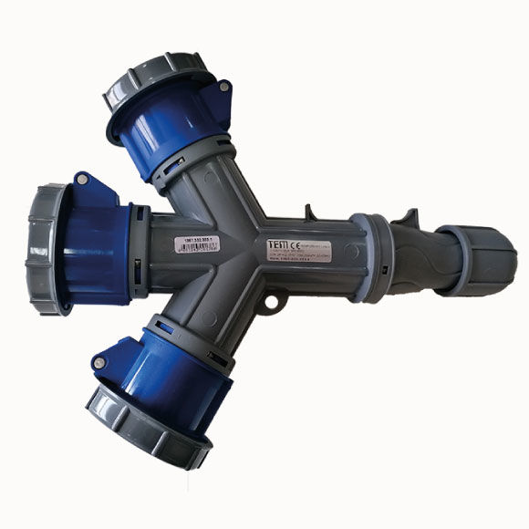 3x32 Gland Entry 3 Way Socket IP67 