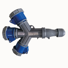 3x32 Plug Entry 3 Way Socket IP67 