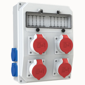 3x32A CEE Socket IP44 2pcs + 3x16A CEE Socket IP44 2pcs + 1x16A Schuko Socket IP44 4pcs