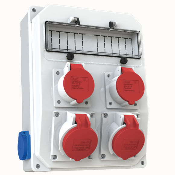 2 Ad. IP44 4x32A CEE Ön + 2 Ad. IP44 4x25A Ön + 2 Ad. 1x16A Yan