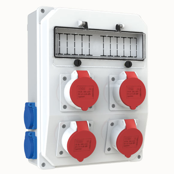 4 Ad. IP44 3x16A Ön + 4 Ad. 1x16A Yan