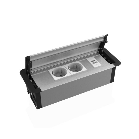 Bas-Aç Çerçevesi FPF 05 -U70- 2 Şebeke + 1 USB Şarj - 1