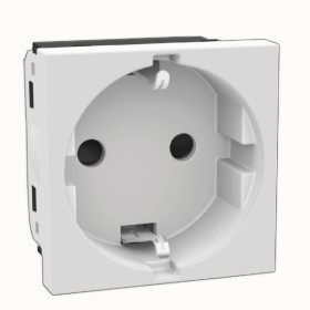 45x45mm Schuko Socket Double Terminal