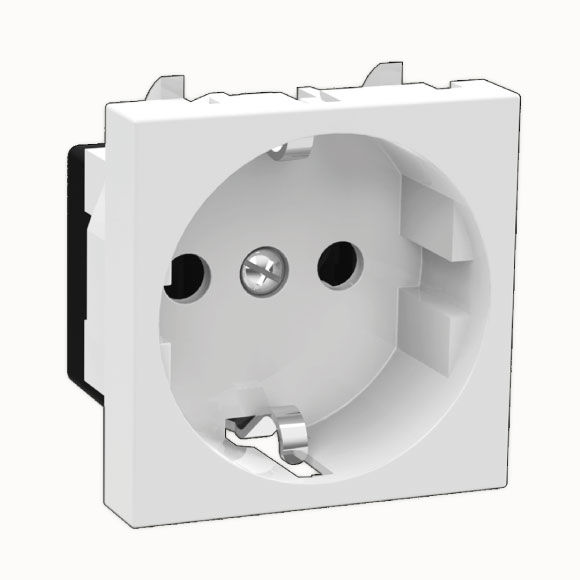 45x45mm Schuko Socket Single Terminal 