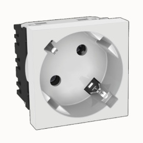 45x45mm Shuko Socket Double Terminal 45°