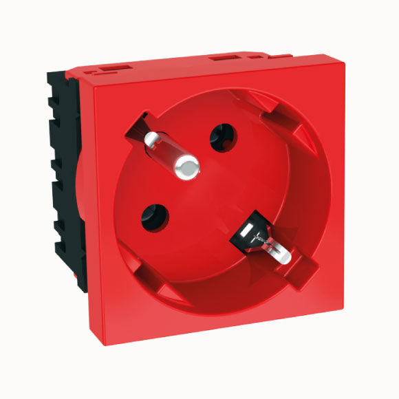 45x45mm Unischuko Socket Double Terminal 45° 