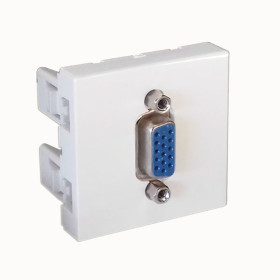 45x45mm VGA Connector  F Connectors Faceplate  